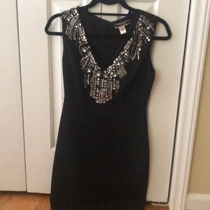 Black jeweled dress